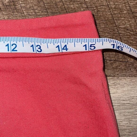 Kenar Womens Back Zip Side Slit Flat Front Stretch Pencil Skirt Coral Size 8 - Picture 6 of 7